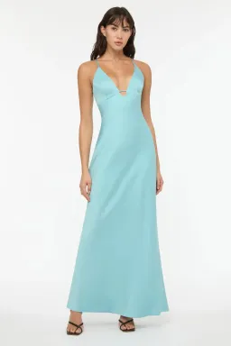 Manning Cartell Time To Shine Slip Dress Blue Size 8 for rent on The Volte - image 1