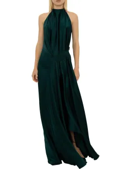 Bianca Spender Isabella Silk Gown Green Size 10 for rent on The Volte - image 1