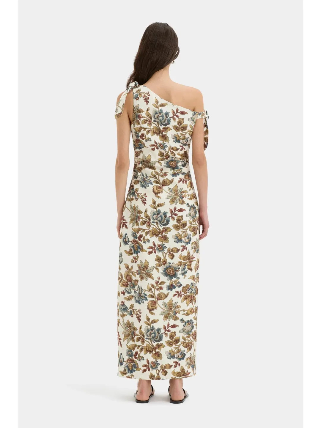 Sir The Label Eleanora Tie Shoulder Dress in Viola Print Size 3 / AU 12 for rent on The Volte - main image