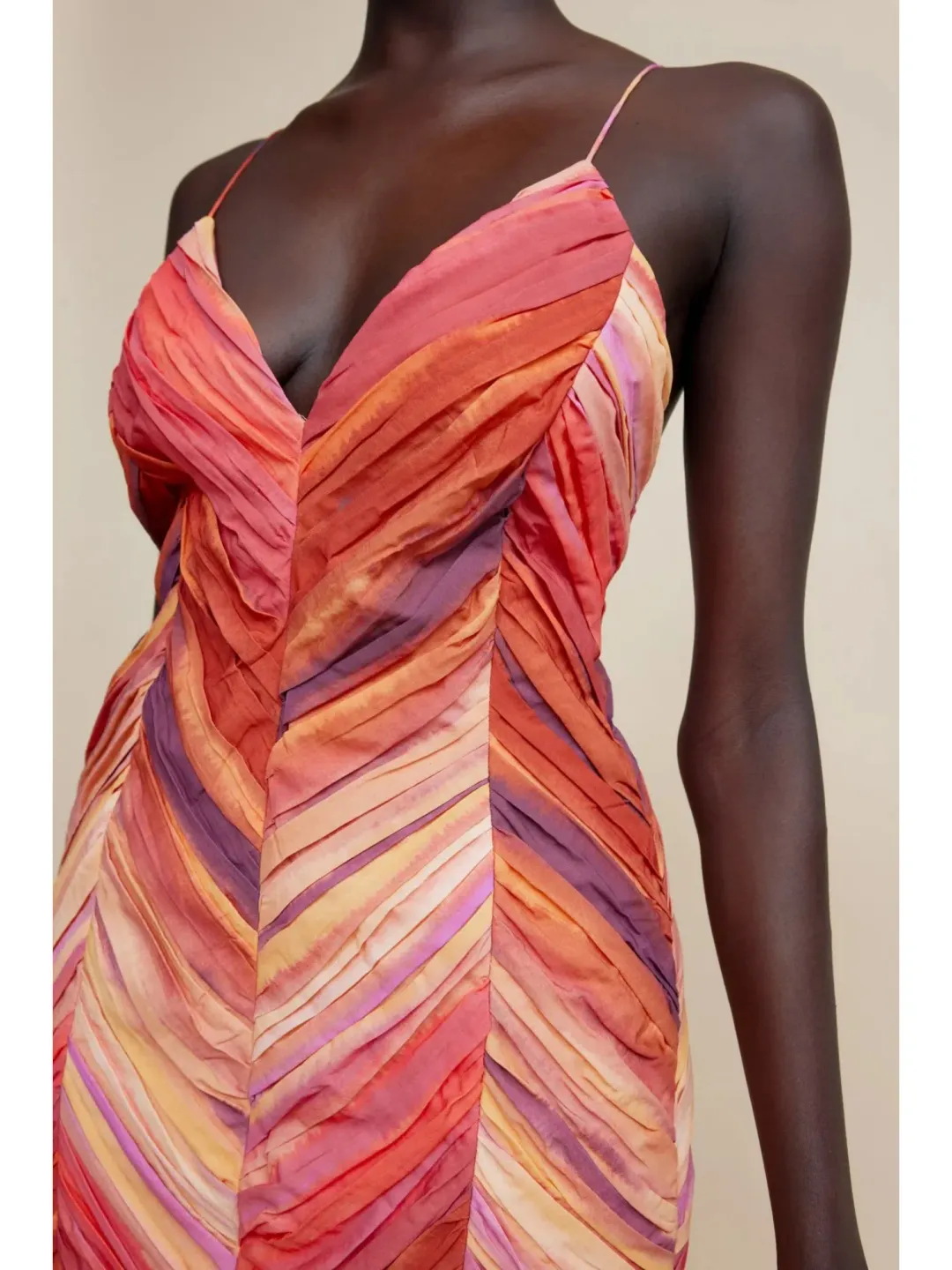 Acler Marley Mini Dress in Watercolour Horizon Size AU 12 for rent on The Volte - main image