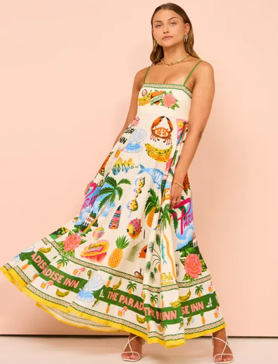 Alemais Paradiso Sundress in Multi Size AU 10 for rent on The Volte - main image