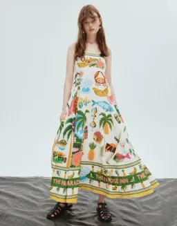 Alemais Paradiso Sundress in Multi Size AU 10 for rent on The Volte - image 4