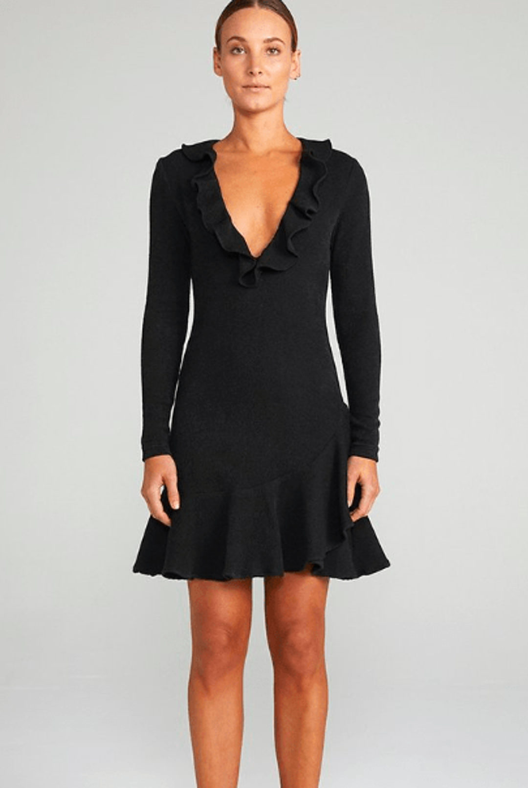 Shona Joy Demy Frill Collar Bodycon Dress for rent on The Volte - main image