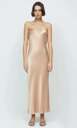 Bec & Bridge Moon Dance Strapless Maxi Dress Rose Gold AU 8 for rent on The Volte - image 4