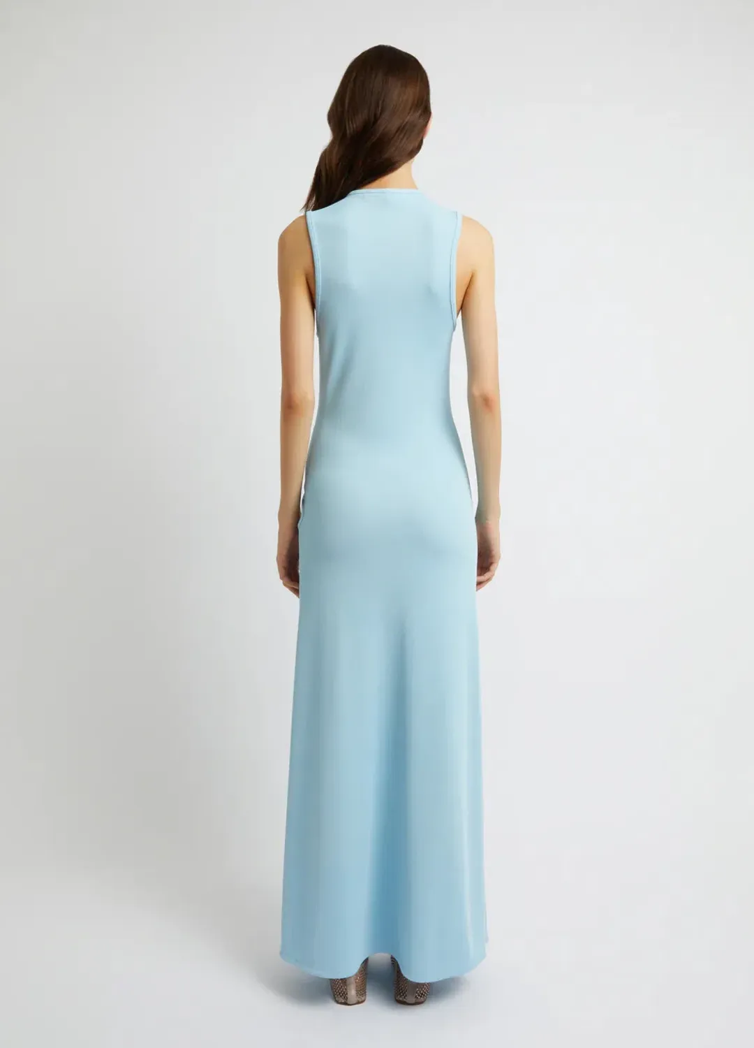 Christopher Esber Chasm Cay Buckle Dress in Blue Calcite Size AU 12 for rent on The Volte - main image