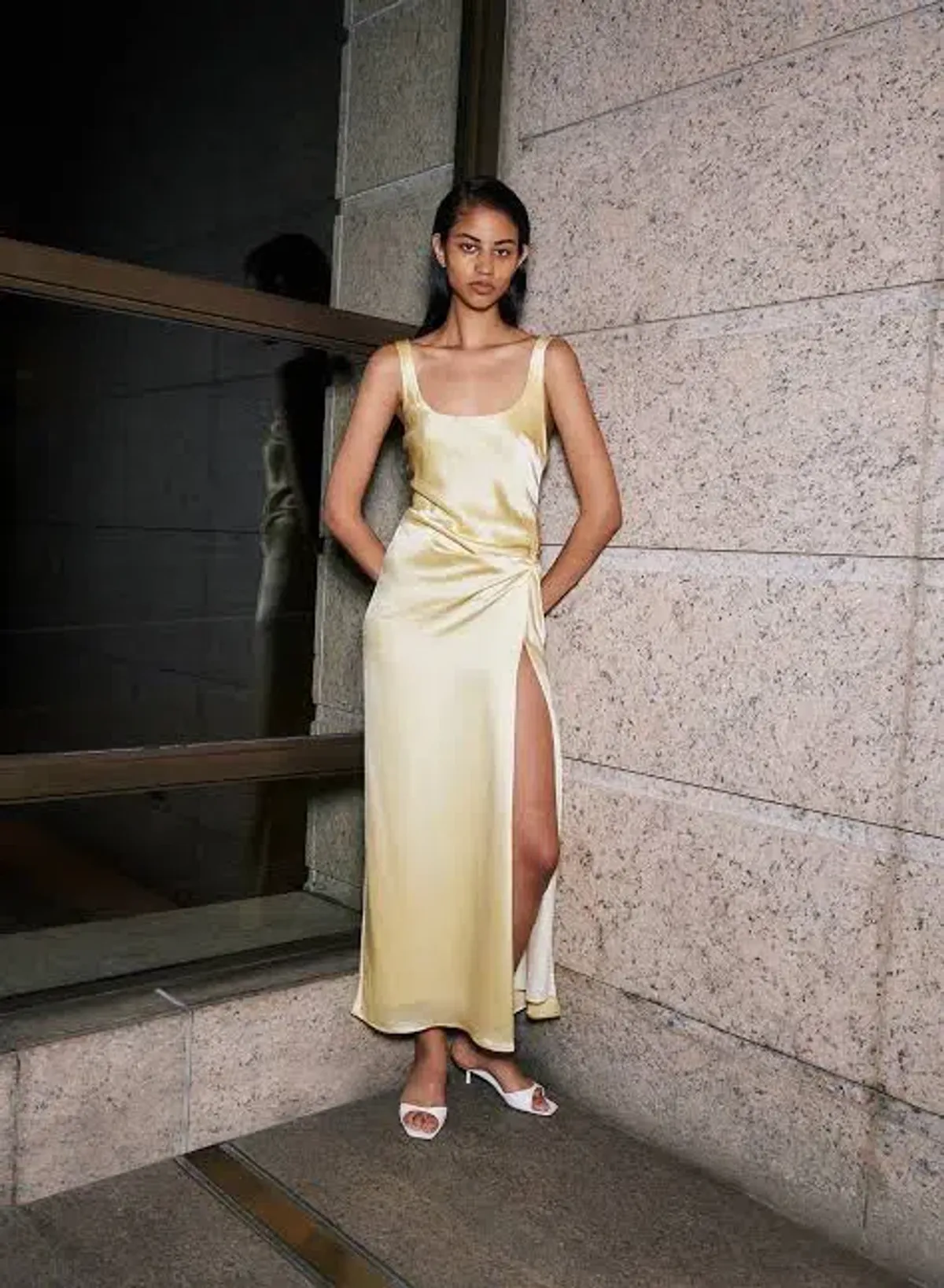 Anna Quan Etta Dress in Champagne Size AU 4 for rent on The Volte - main image