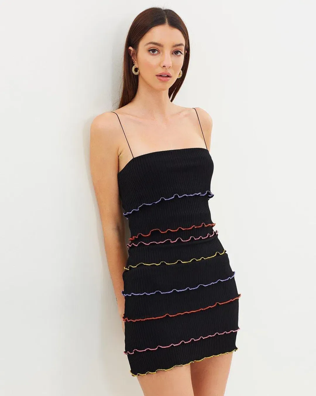 Bec & Bridge La Bamba Mini Dress in Black Size AU 6  for rent on The Volte - main image