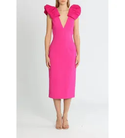 Rebecca Vallance Cupid's Bow Dress Pink Size 8 for rent on The Volte - image 2