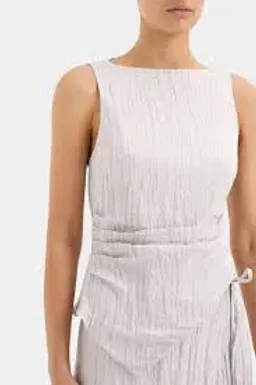 Sir The Label Ligera Top Size 0/Au 6 And Wrap Skirt Size 0p/Au 6P Set Silver for rent on The Volte - image 4