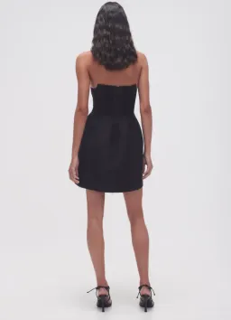 Aje Baret Strapless Mini Dress Black Size 8 for rent on The Volte - image 3