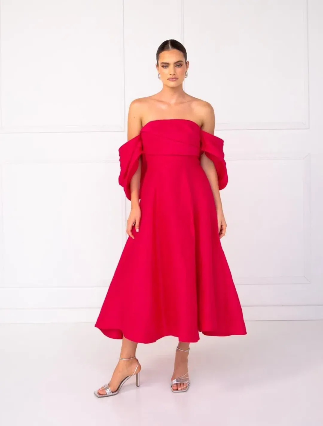 Talulah Dahlia Midi Dress Pink Size 14 for rent on The Volte - main image