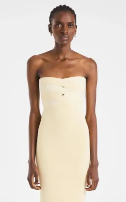 Dion Lee Interlock Midi Dress Yellow Size XS/AU 6 for rent on The Volte - image 2