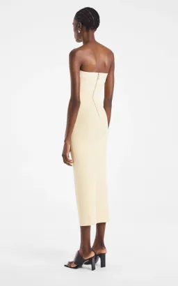 Dion Lee Interlock Midi Dress Yellow Size XS/AU 6 for rent on The Volte - image 3