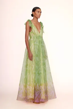 STAUD Dandelion Dress Lime Size 10  for rent on The Volte - image 2