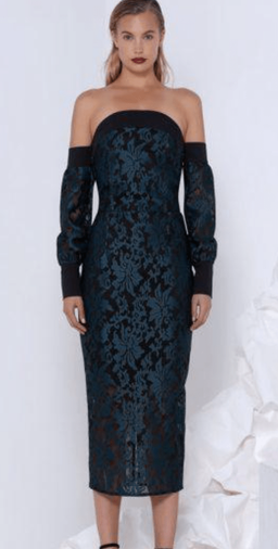 Premonition Florica Long Sleeve Green Dress size 10 for rent on The Volte - image 2