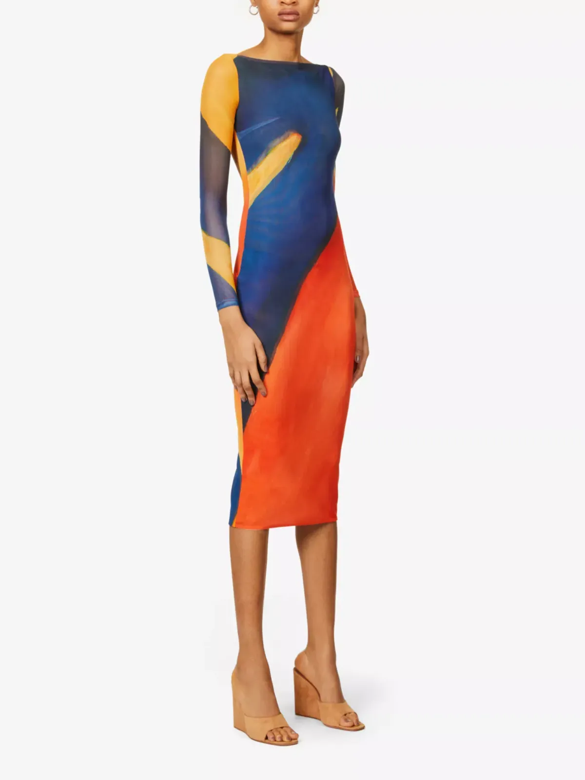 Farai London Alamea Midi Dress Multi Size M / AU 10 for rent on The Volte - main image