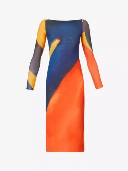 Farai London Alamea Midi Dress Multi Size M / AU 10 for rent on The Volte - image 5