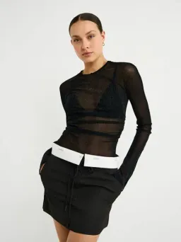 Camilla and Marc Marcello Sheer Top Black Size 10 AU for rent on The Volte - image 4