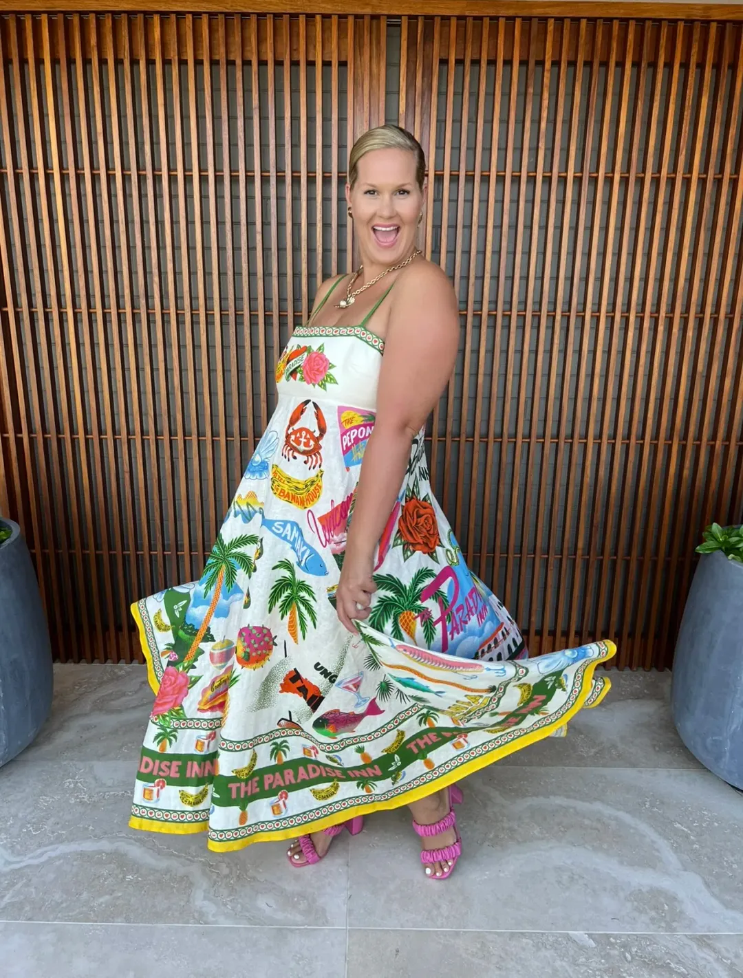 Alemais Paradiso Sundress in Multi Size AU 16 for rent on The Volte - main image