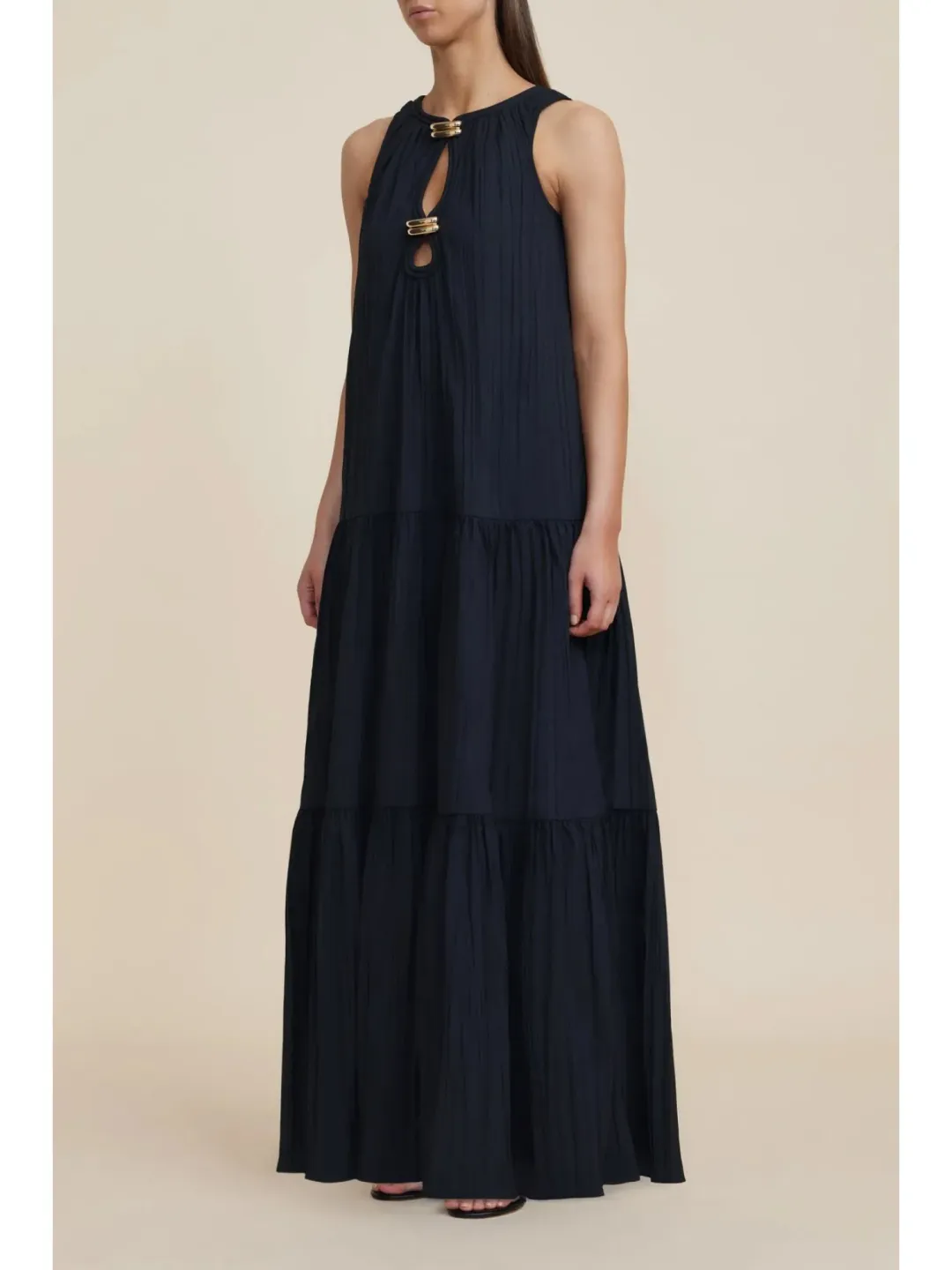 Acler Conara Maxi Dress in Black Size AU 14 for rent on The Volte - main image