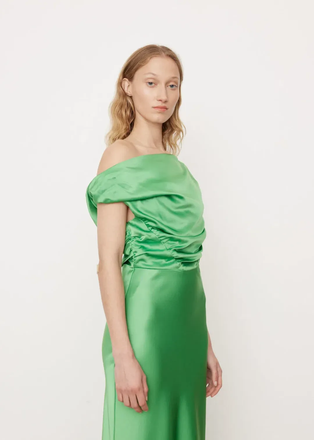 Paris Georgia Davie Dress in Basil Size XS / AU 6 for rent on The Volte - main image