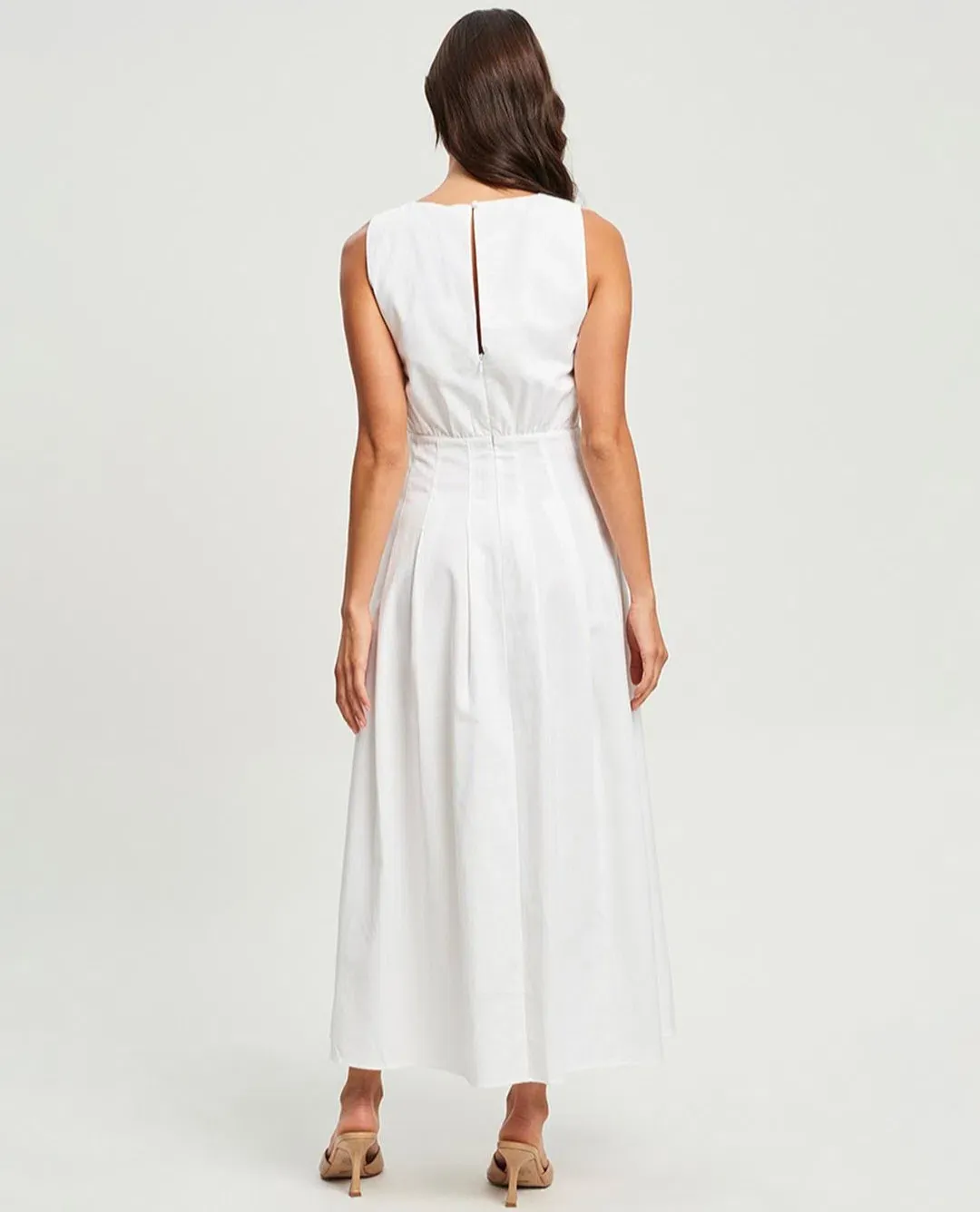 Reux Kendrick Dress White Size 10 for rent on The Volte - main image