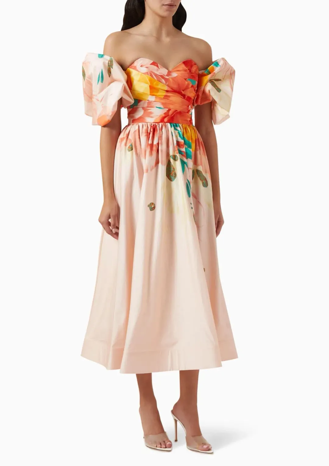 Leo Lin Maevis Midi Dress Euphoria Print Size 14 for rent on The Volte - main image
