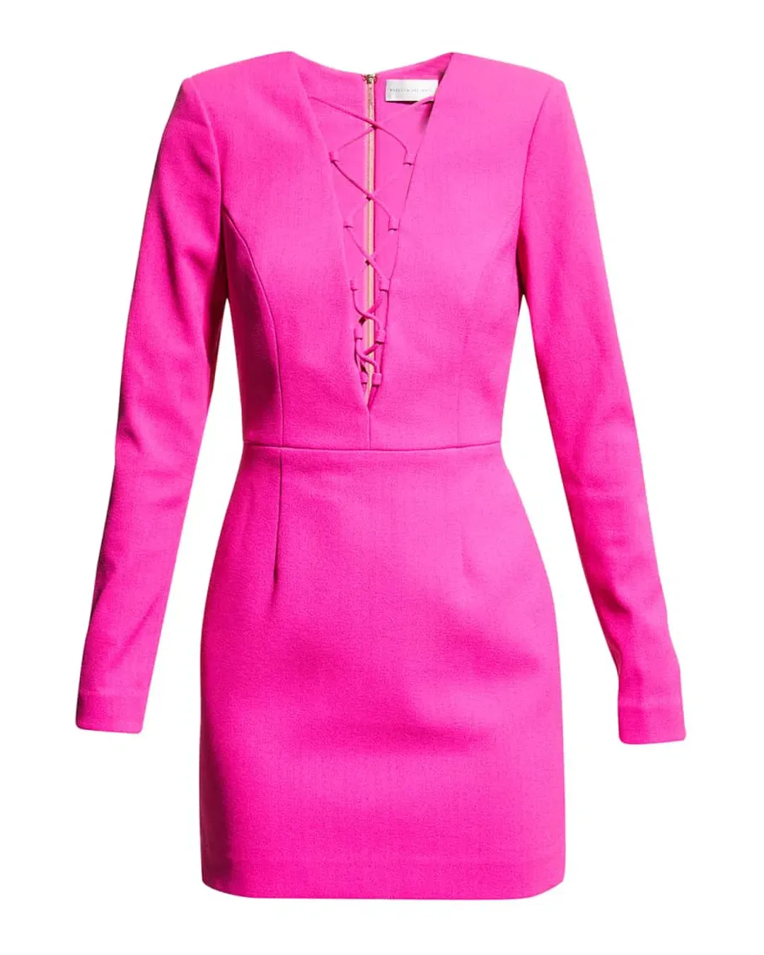 Rebecca Vallance Cupids Bow Mini Dress Pink Size 12 for rent on The Volte - main image