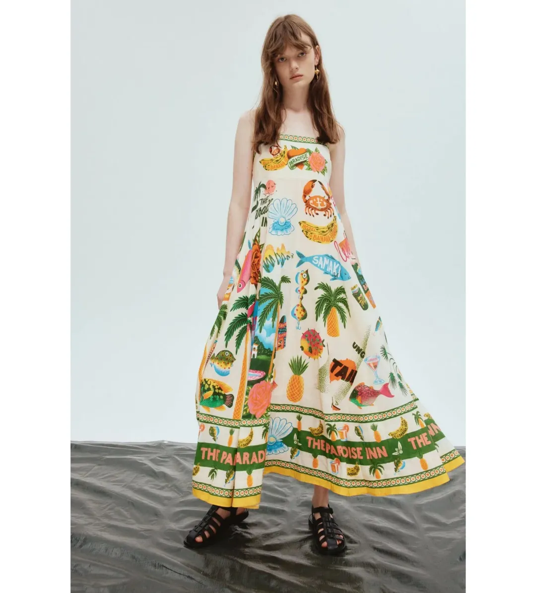 Alemais Paradiso Sun Dress Multi Size 6 for rent on The Volte - main image