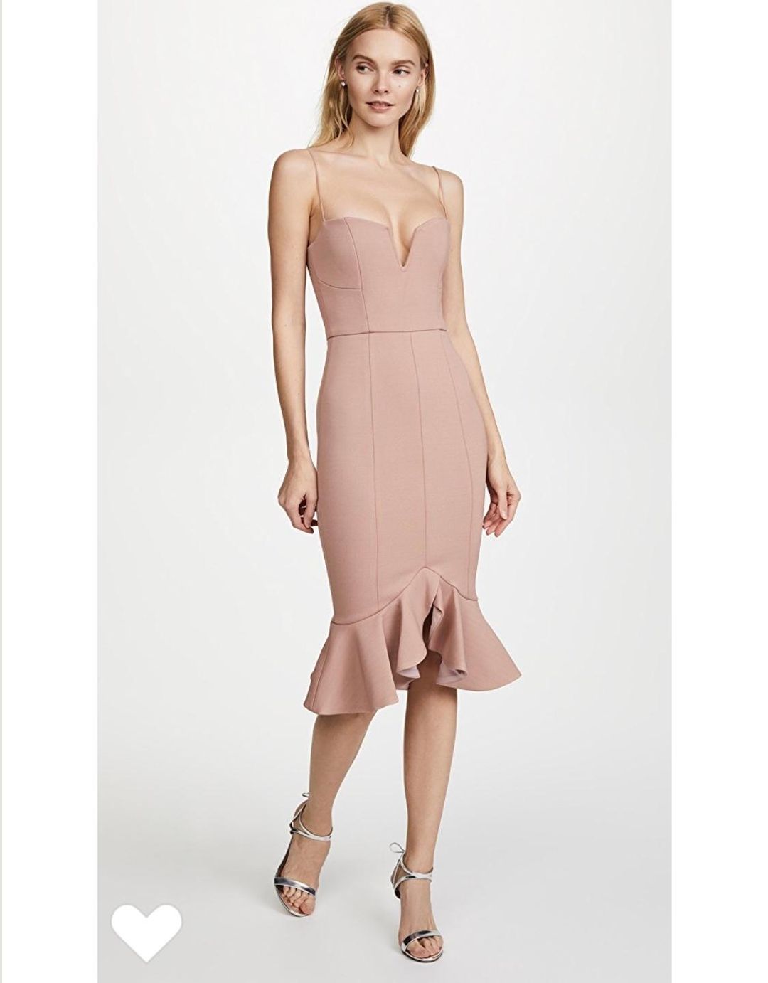 Nicholas Flip Hem Bra Bandage Dress in Nude Size 0 for rent on The Volte - main image