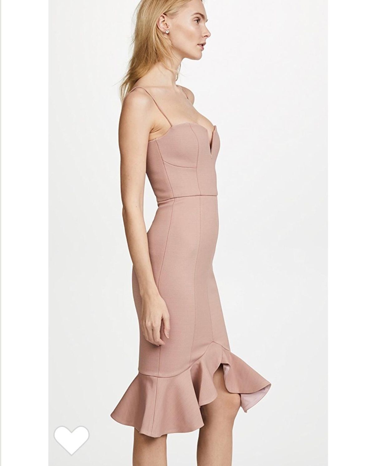 Nicholas Flip Hem Bra Bandage Dress in Nude Size 0 for rent on The Volte - main image