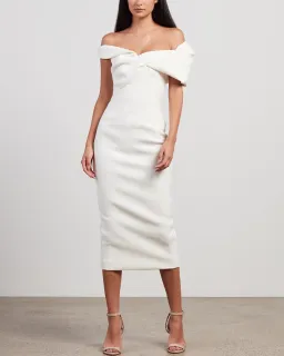 Rachel Gilbert Matteo Dress Ivory Size AU 6 for rent on The Volte - image 1