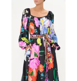 Camilla Gathered Flared Dress Away with the Fairies Print Size Medium / AU 12 for rent on The Volte - image 4