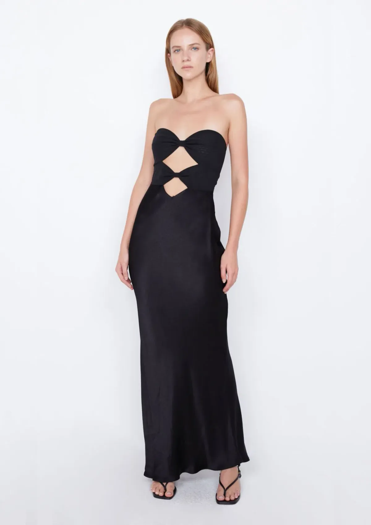 Bec & Bridge Halle Strapless Dress Black Size 6 for rent on The Volte - main image