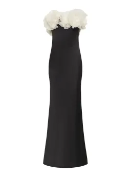 Rachel Gilbert Eyelar Gown Maxi Dress in Black Size AU 8 for rent on The Volte - image 3