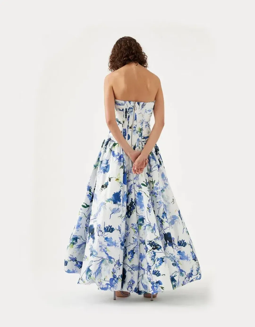 Aje Violette Bubble Hem Maxi Dress Floral 8  for rent on The Volte - main image