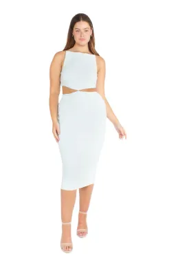 Bec & Bridge Scout Midi Cut Out Dress Mint Size 10 for rent on The Volte - image 2