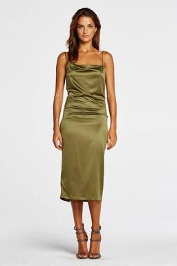 Maurie & Eve Apache dress - wilderness green for rent on The Volte - image 3