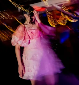 Acler Kirton Mini Dress Ombre Pink Size 6 for rent on The Volte - image 2