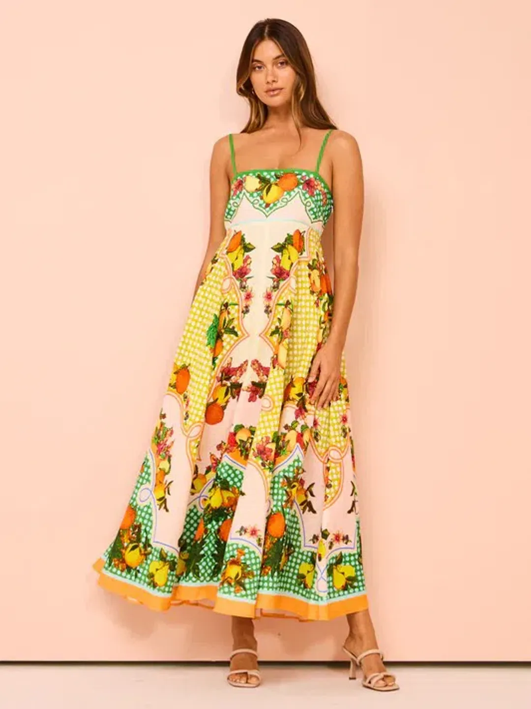 Alemais Lemonis Sundress In Multi Size 14 for rent on The Volte - main image
