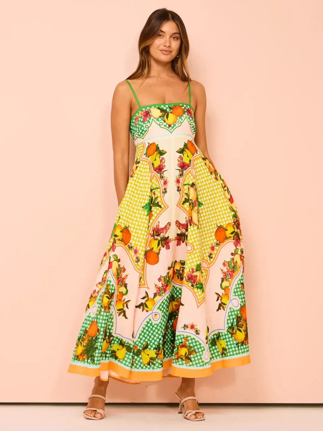 Alemais Lemonis Sundress In Multi Size 14 for rent on The Volte - main image