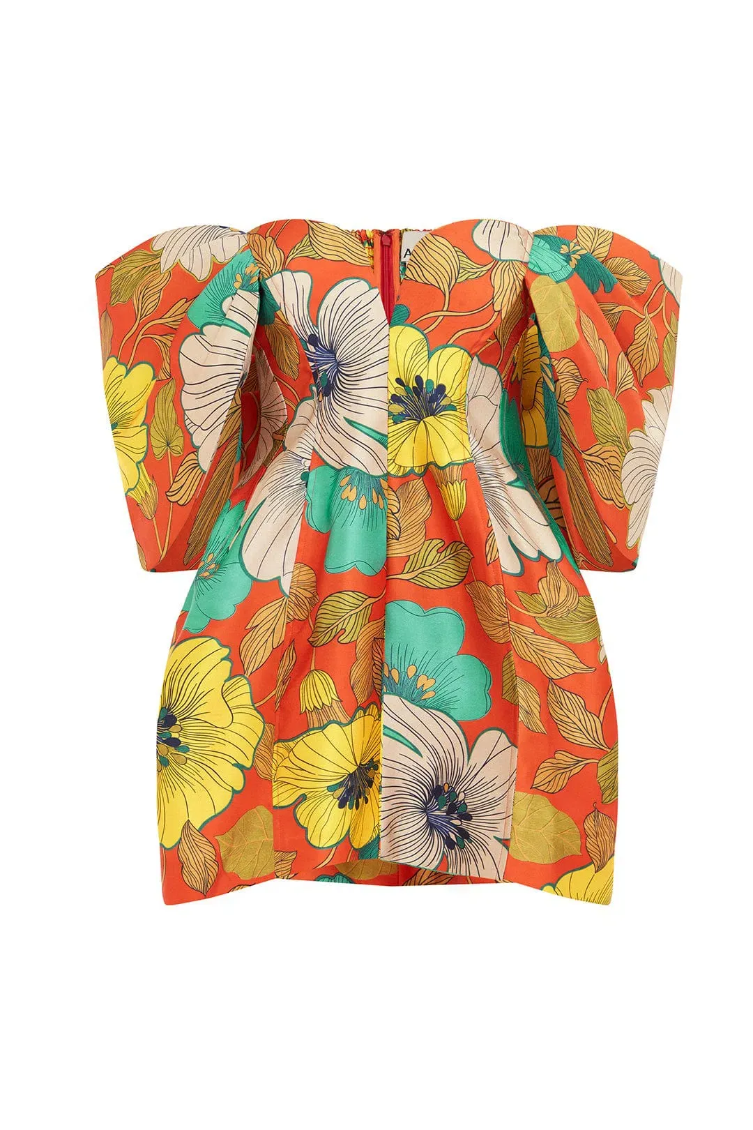 Alemais Piato Sculpt Mini Dress Floral Size 10 for rent on The Volte - main image