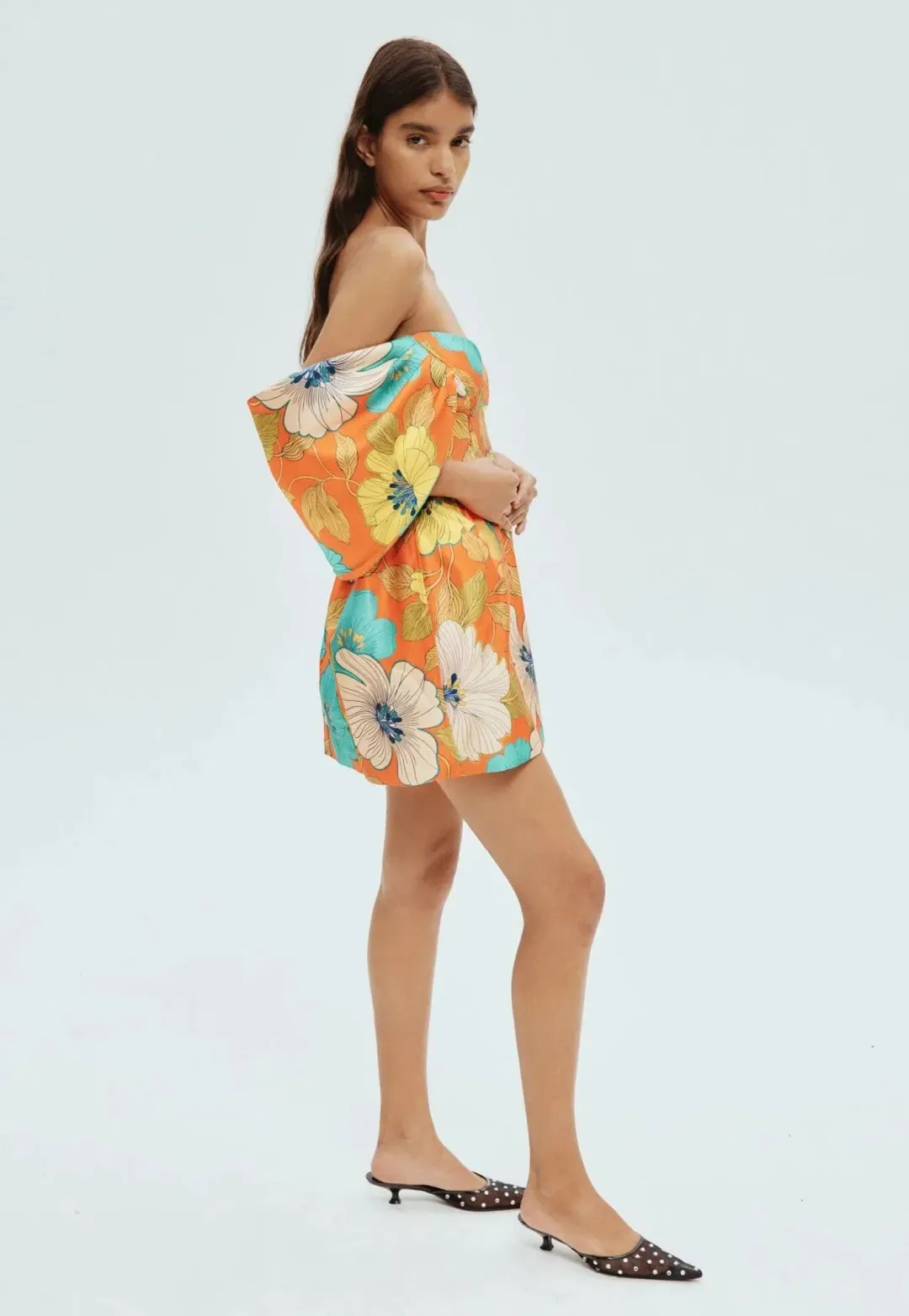 Alemais Piato Sculpt Mini Dress Floral Size 10 for rent on The Volte - main image