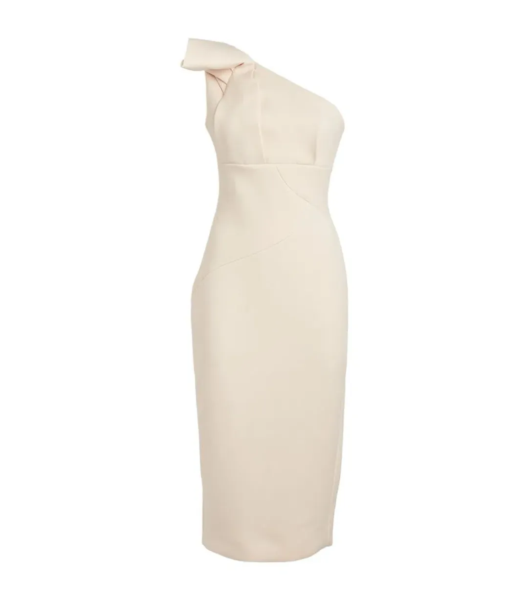Rachel Gilbert Miche Midi Dress Beige Size 0 / AU 6 for rent on The Volte - main image