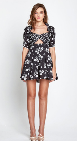 Alice McCall Izabella Mini Dress Black/Floral Size 6 for rent on The Volte - image 2