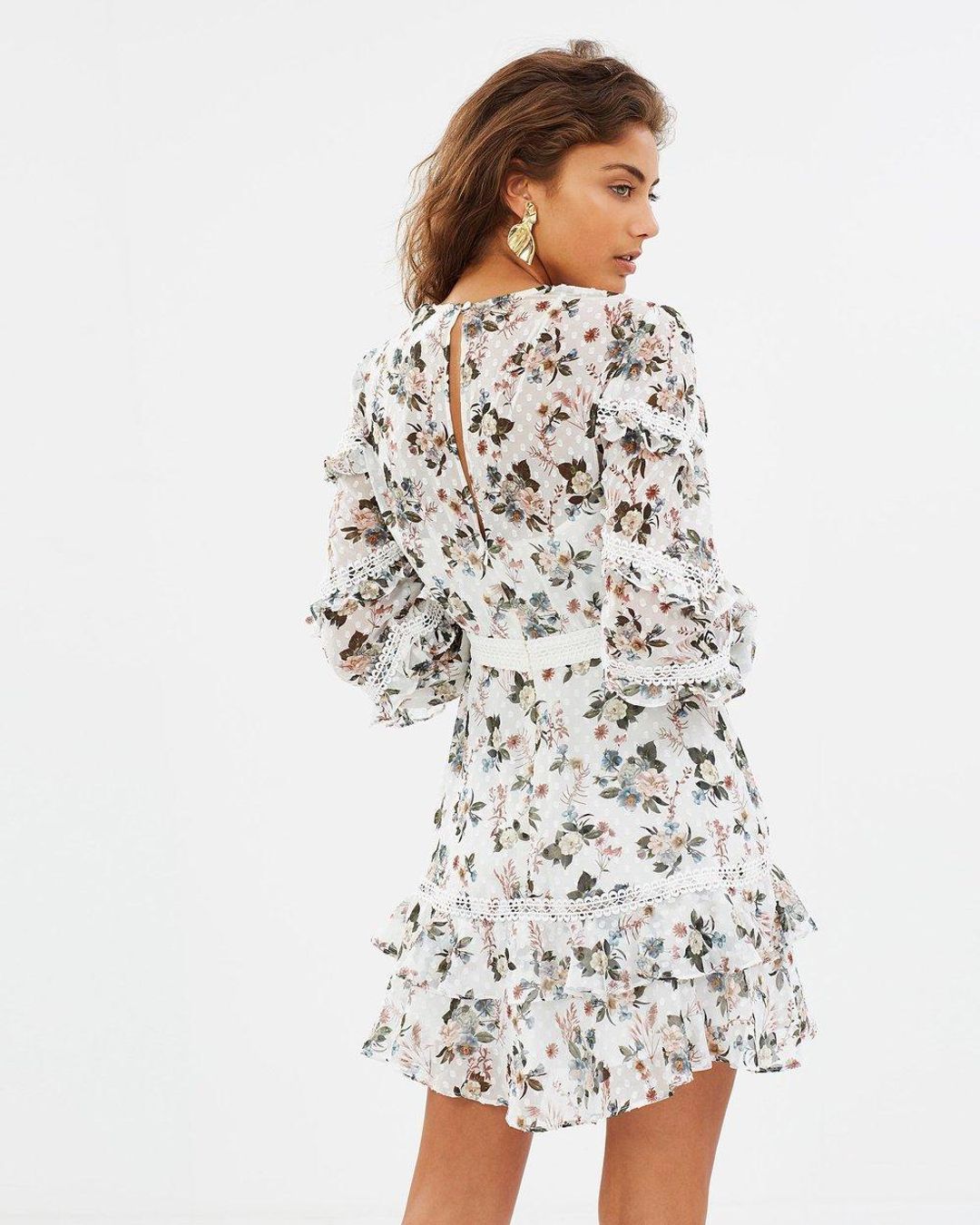 Talulah Reminisce Mini Dress Floral Size 10 for rent on The Volte - main image