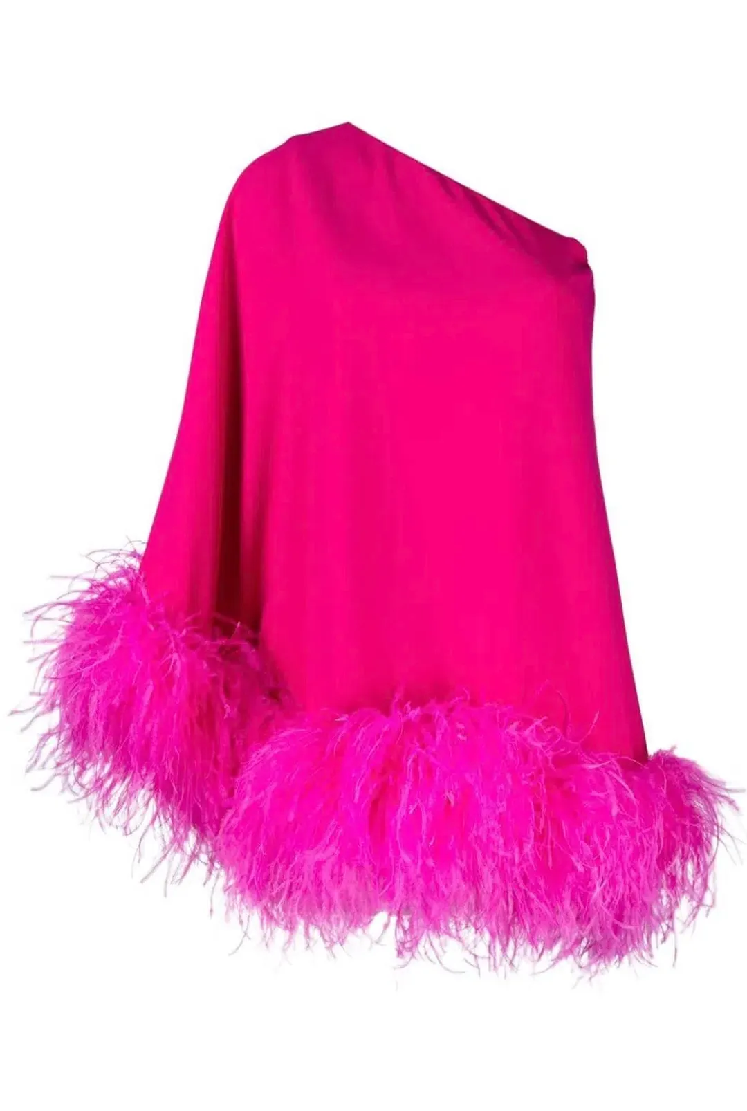 THE NEW ARRIVALS by İlkyaz Özel Marlene Feather Dress Pink Size 6/XS for rent on The Volte - main image