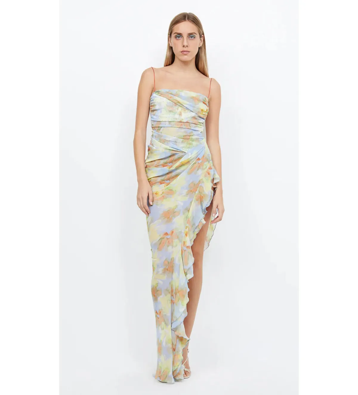 Bec & Bridge Zephy Asym Dress Floral Size AU 6 for rent on The Volte - main image
