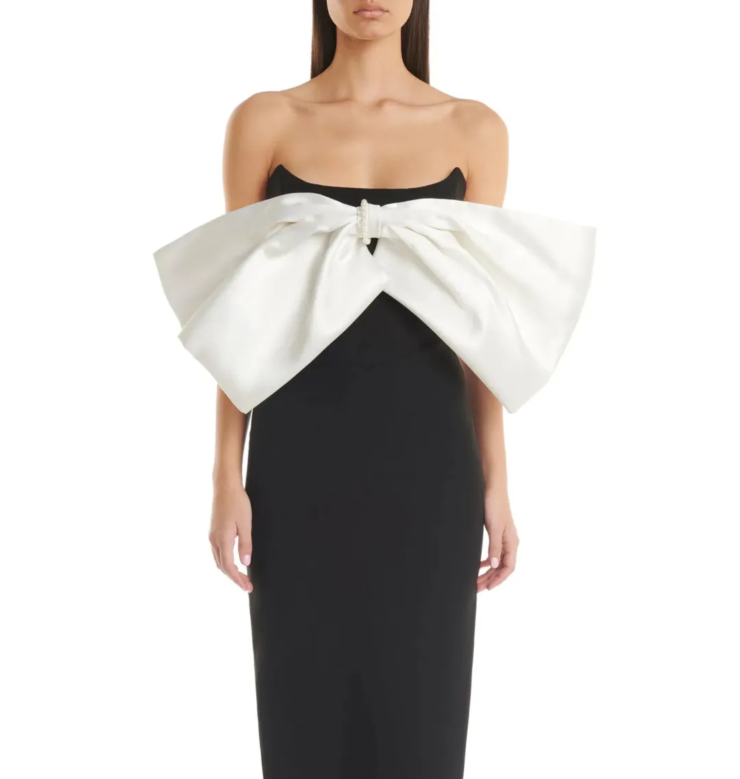 Eliya the Label Sarah Dress in Black/White Size AU 10 for rent on The Volte - main image