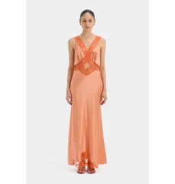 Sir the Label Aries Cut Out Gown in Peach Size AU 8  for rent on The Volte - image 1